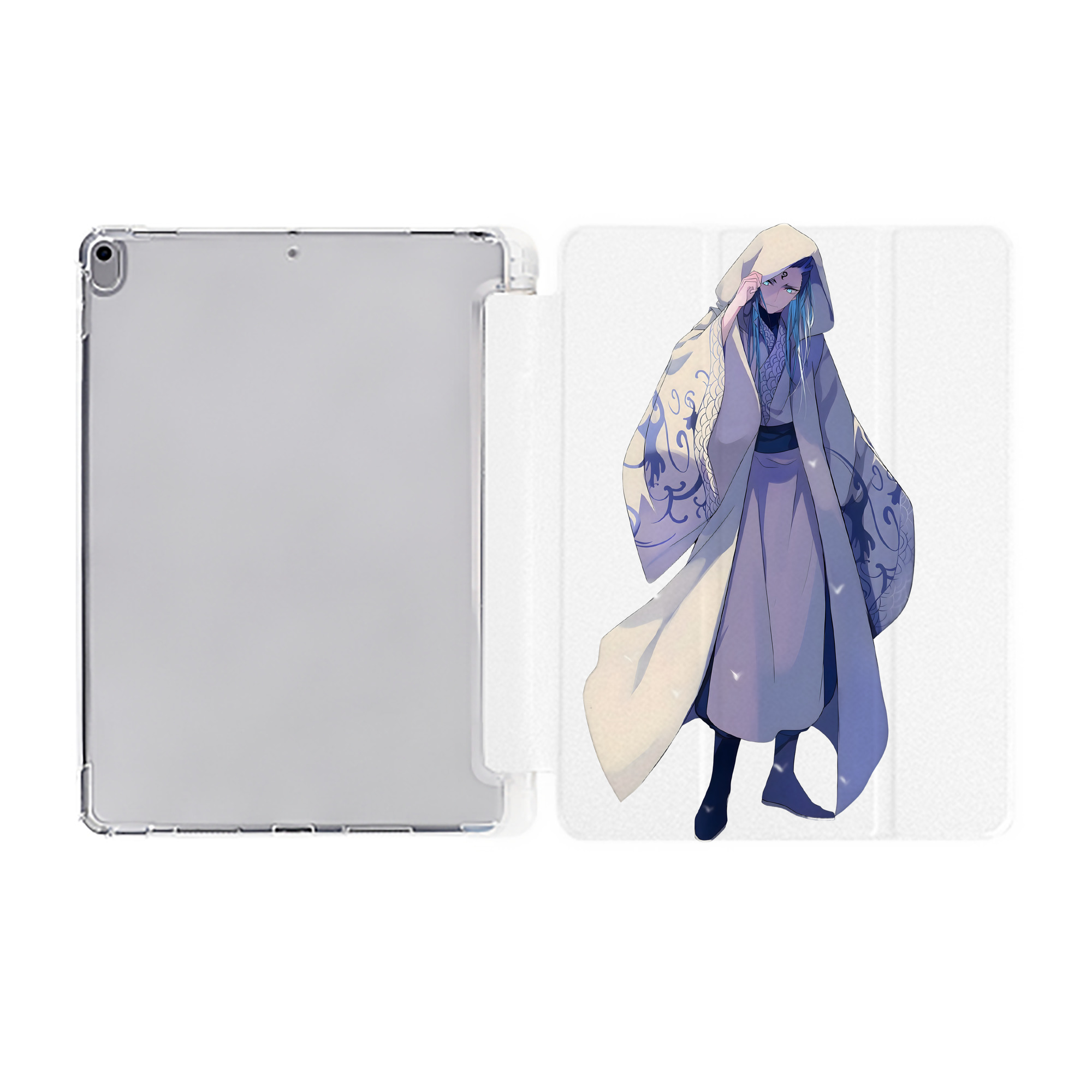 （画像用） Ne Zha 2 ナタ 魔童の大暴れ IPad ケース ペン収納付き 三つ折りスタンド PUレザー×シリコン 対応機種9.5/10.5/10.9インチ
